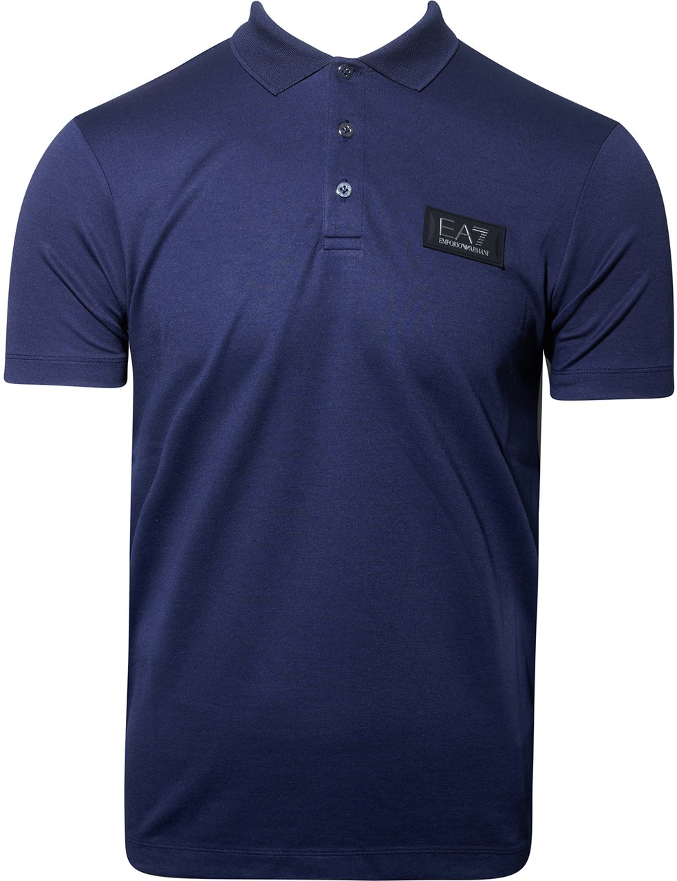 EA7 blauwe trendy polo Blauw