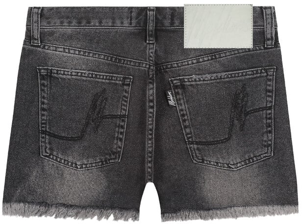 Malelions Malelions Women Damaged Denim Shorts Zwart