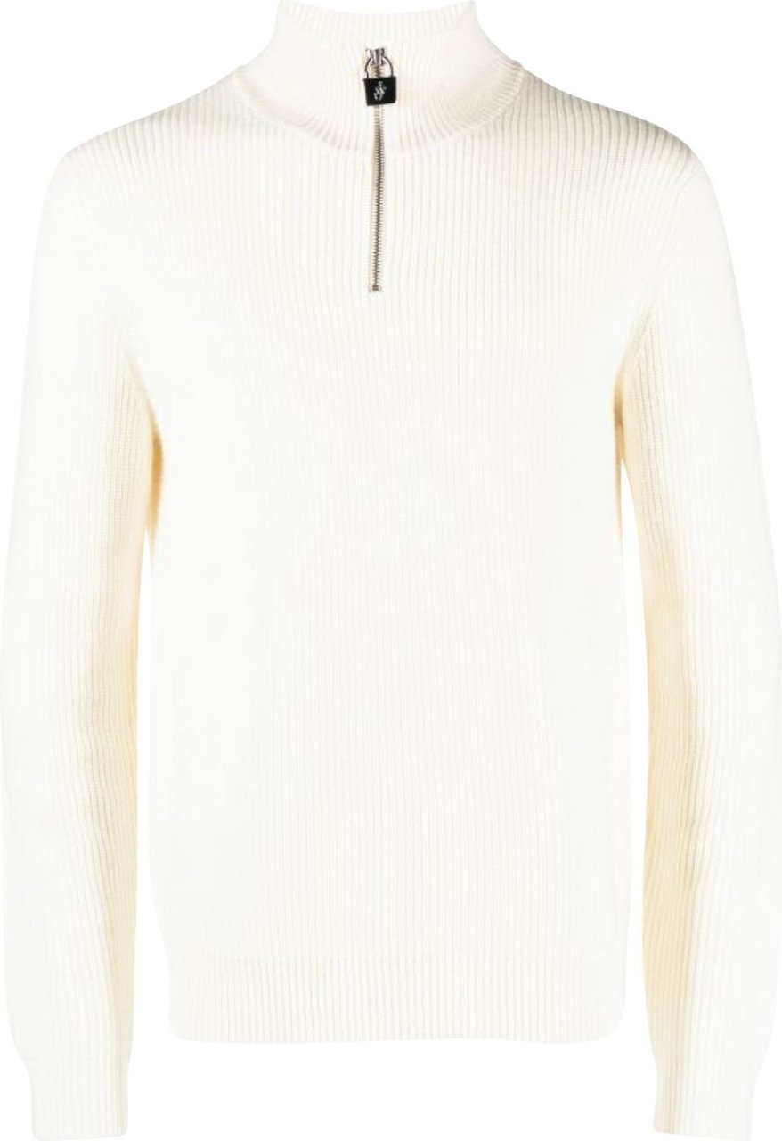 J.W. Anderson Padlock Puller Henley Off White Wit