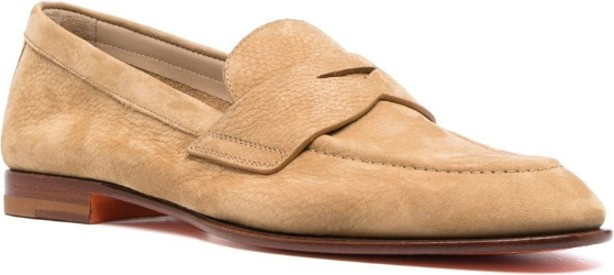 Santoni Flat Shoes Brown Bruin