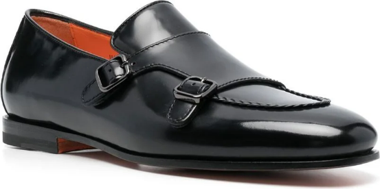 Santoni Flat Shoes Black Zwart