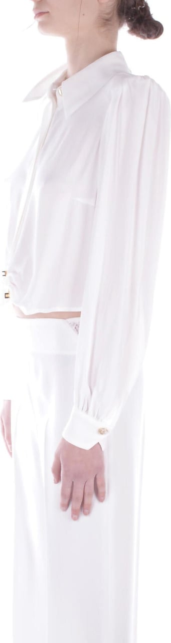Elisabetta Franchi Shirts Ivory White Wit