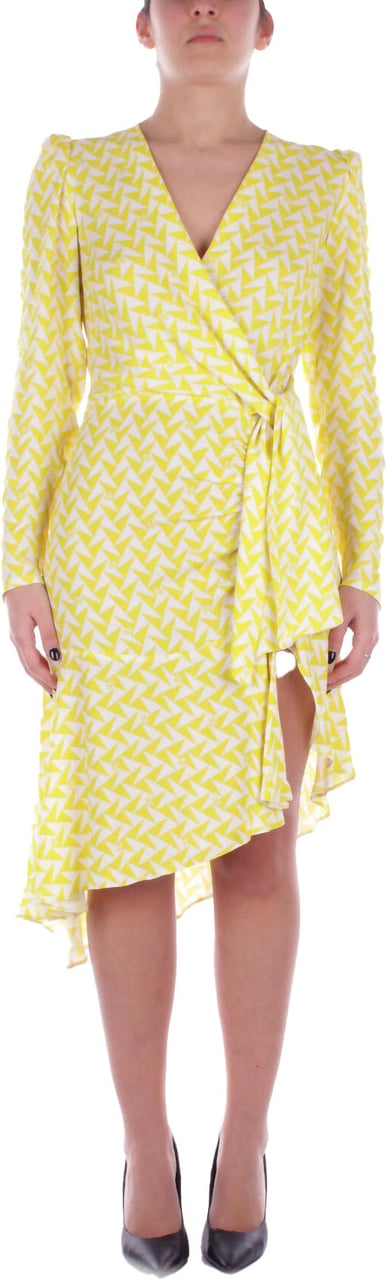 Elisabetta Franchi Dresses Yellow Geel