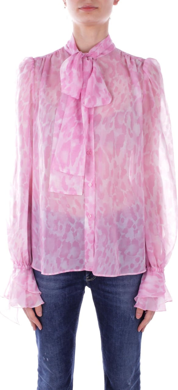 Pinko Bow blouse "Scozia" Roze