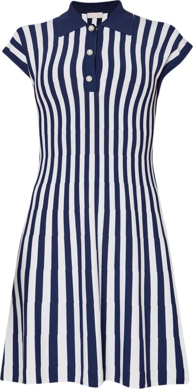 Liu Jo Mini dress with striped pattern Blauw
