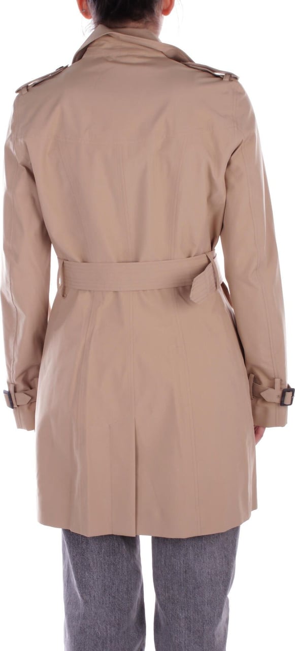 Save the Duck Double-breasted trench coat "Audrey" Beige