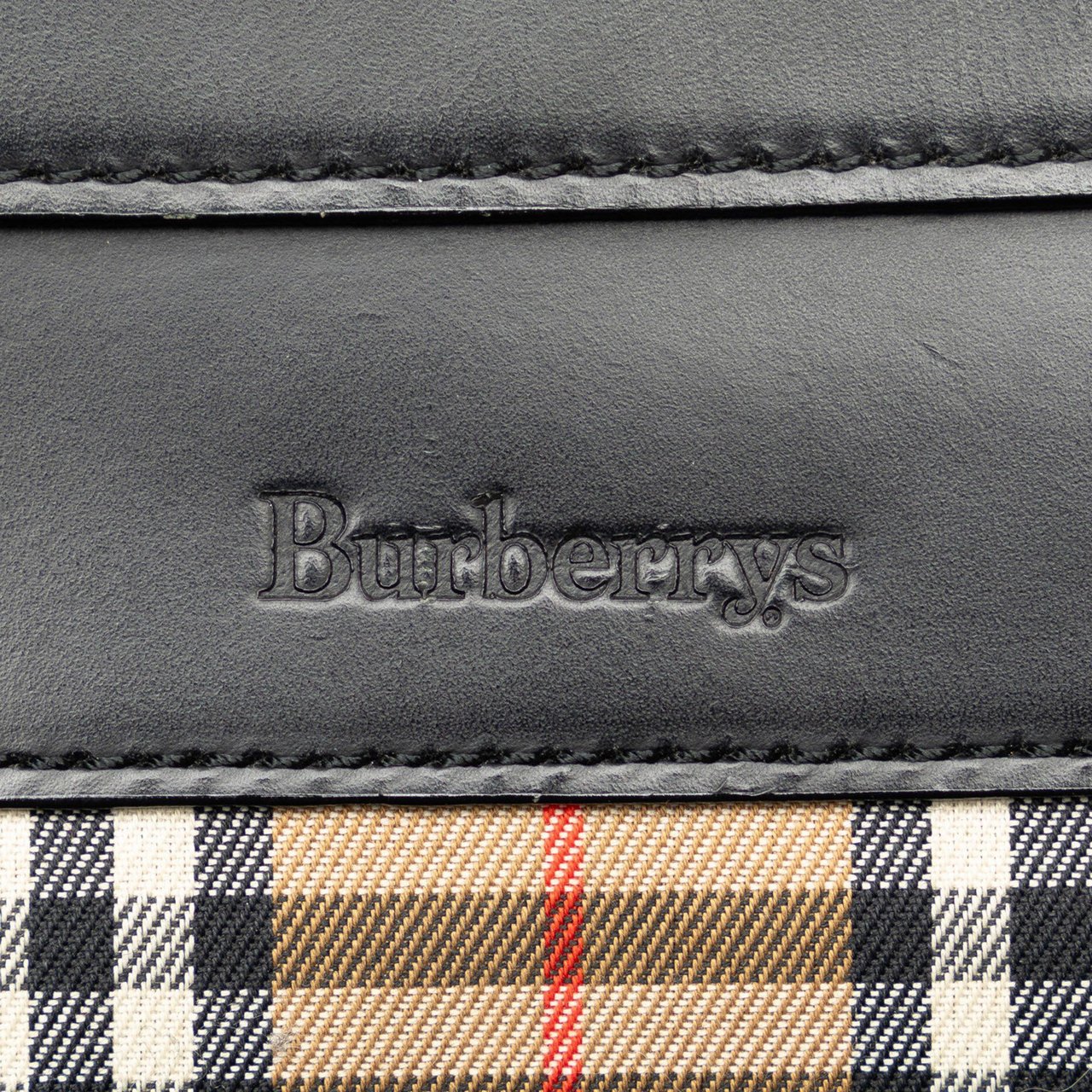 Burberry Leather Shoulder Bag Zwart