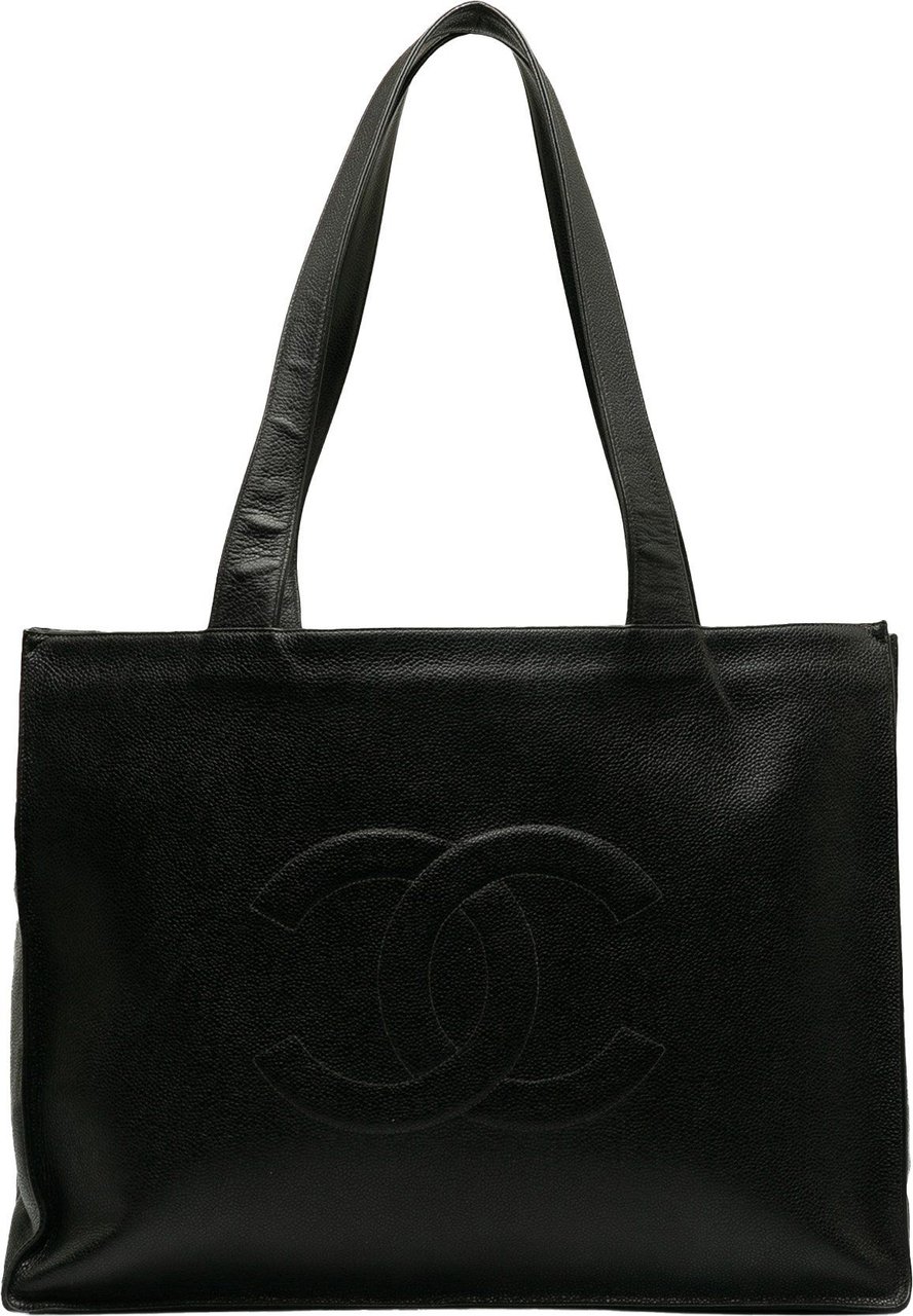 Chanel Caviar CC Tote Bag Zwart