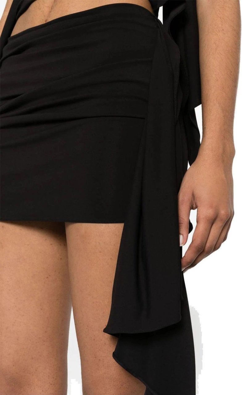 The Attico mini skirt black Zwart