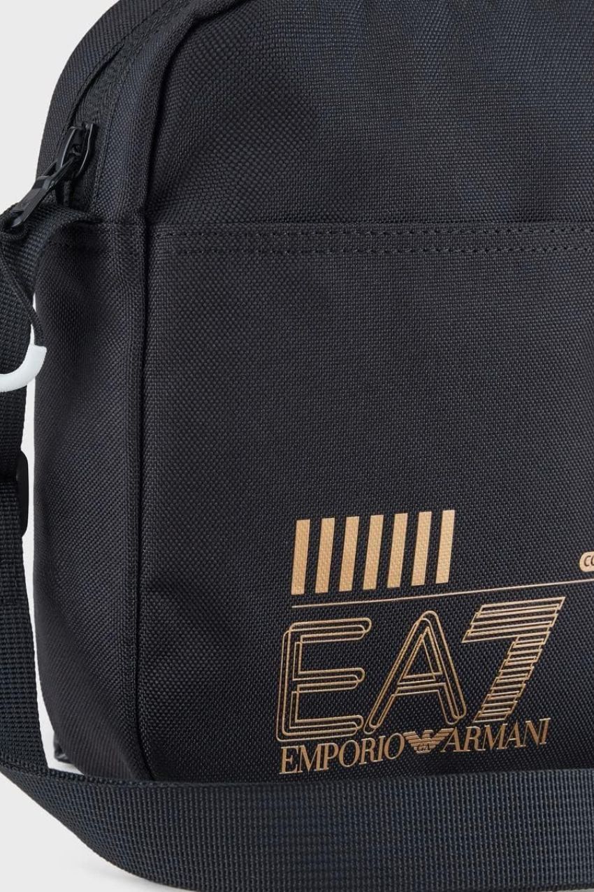 EA7 EA7 Emporio Armani Woven Shoulder Bag Black Zwart