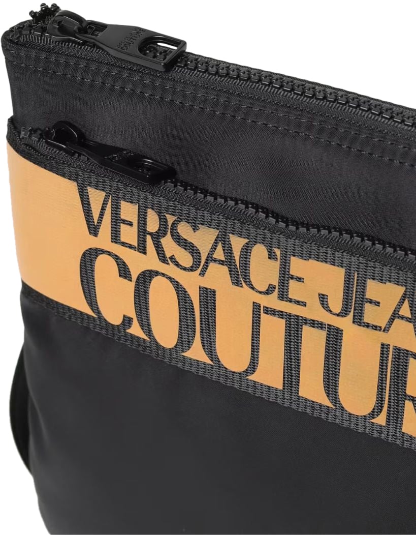 Versace Jeans Couture Versace Jeans Couture Crossbody Bag Range Iconic Logo Black/Gold Zwart