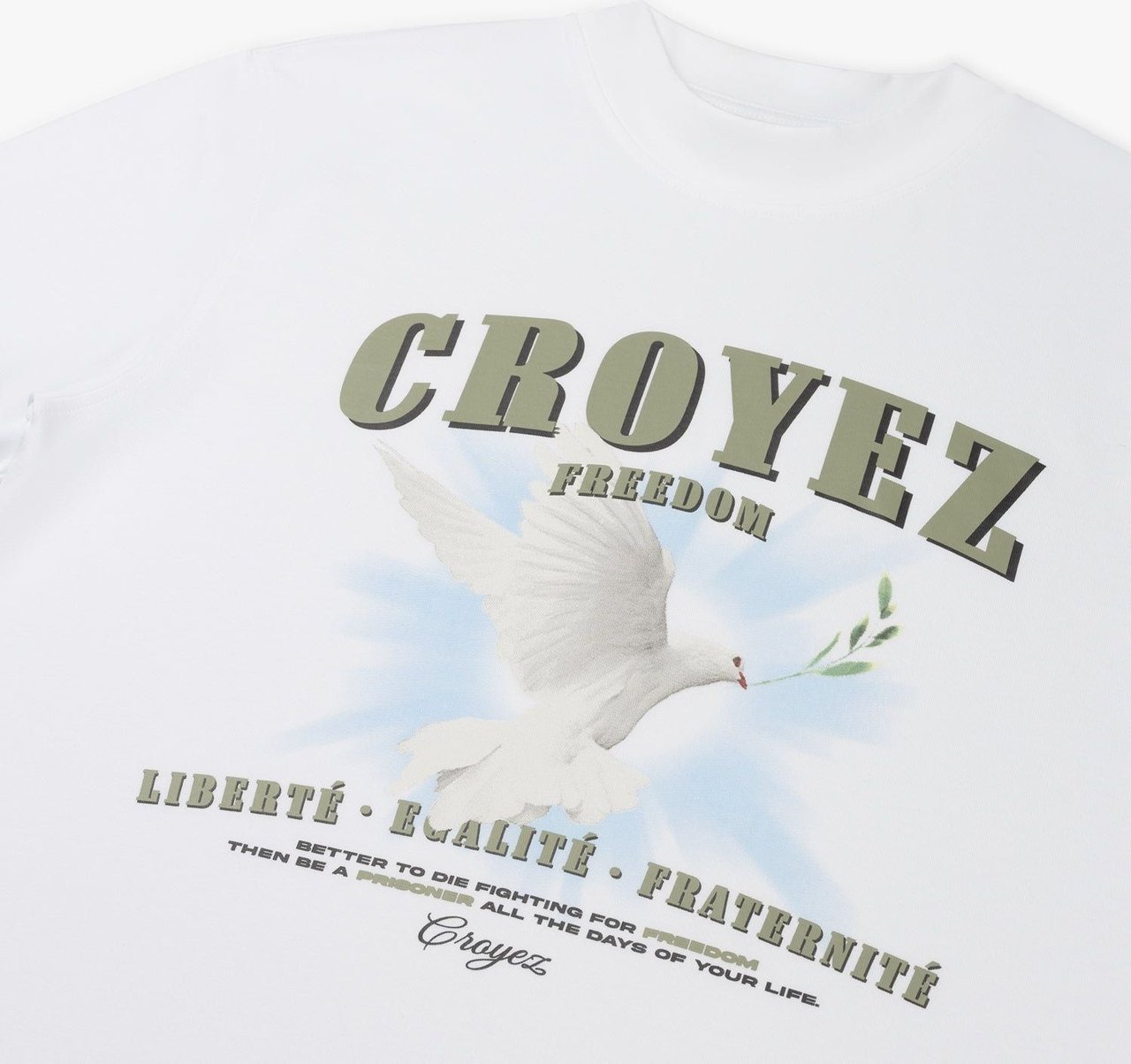 Croyez croyez dove of peace t-shirt - white Wit