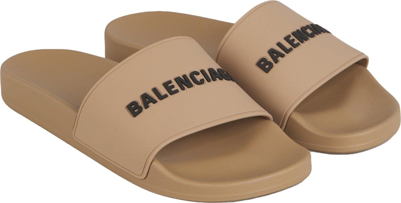 Balenciaga Pool Logo Sandals Divers
