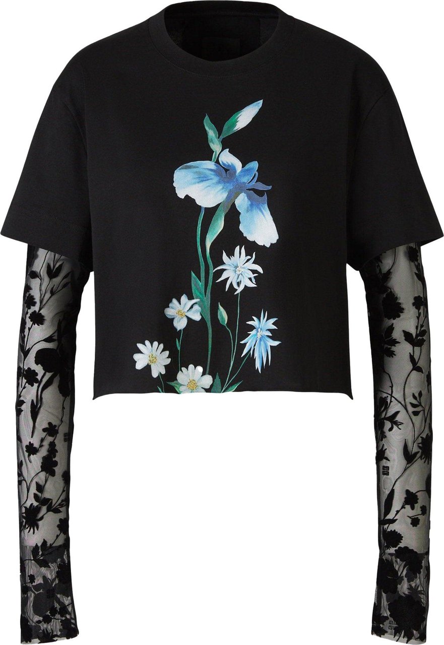 Givenchy Cropped Overlay T-shirt Divers