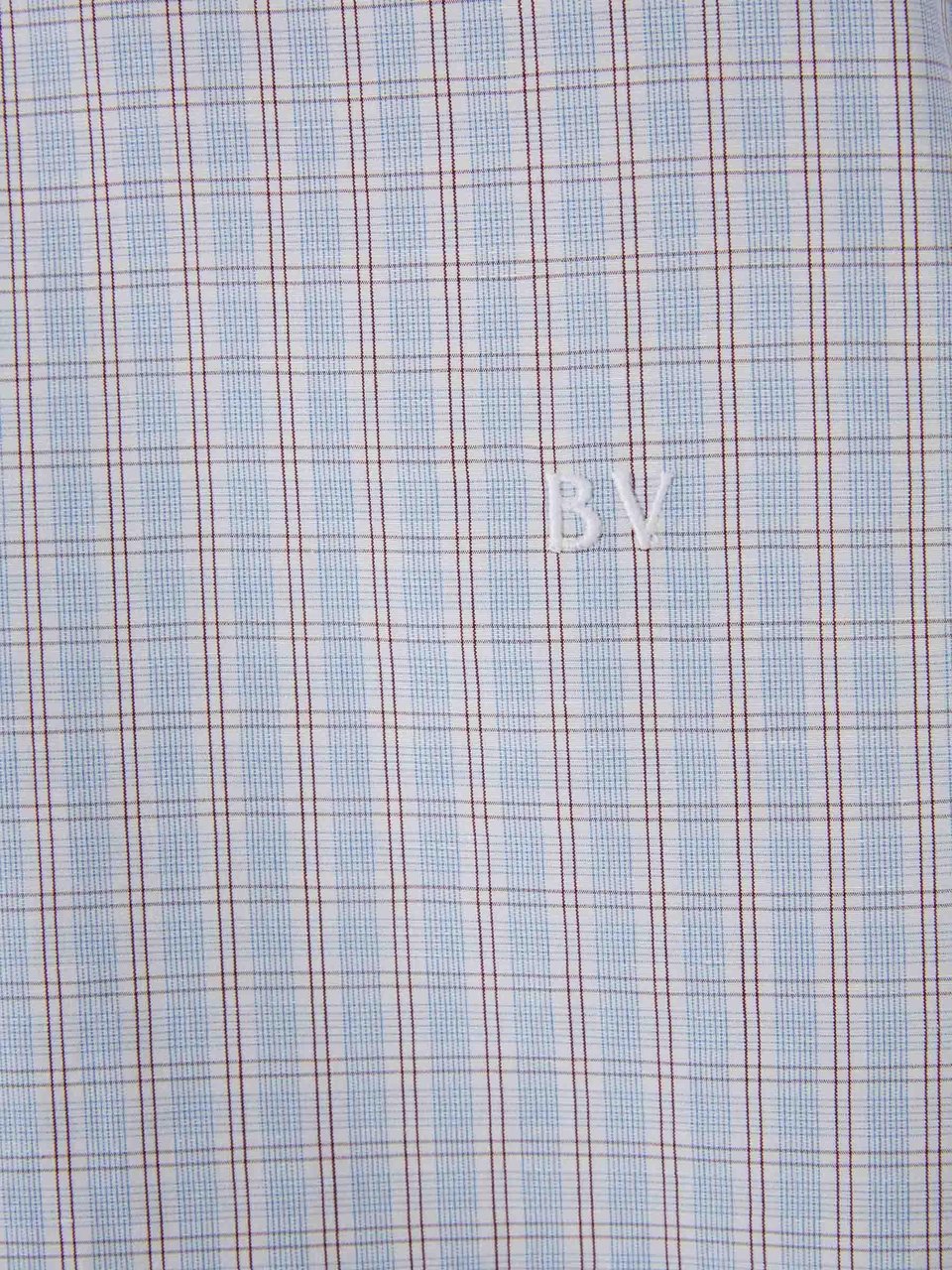Bottega Veneta Checkered Shirt Blauw