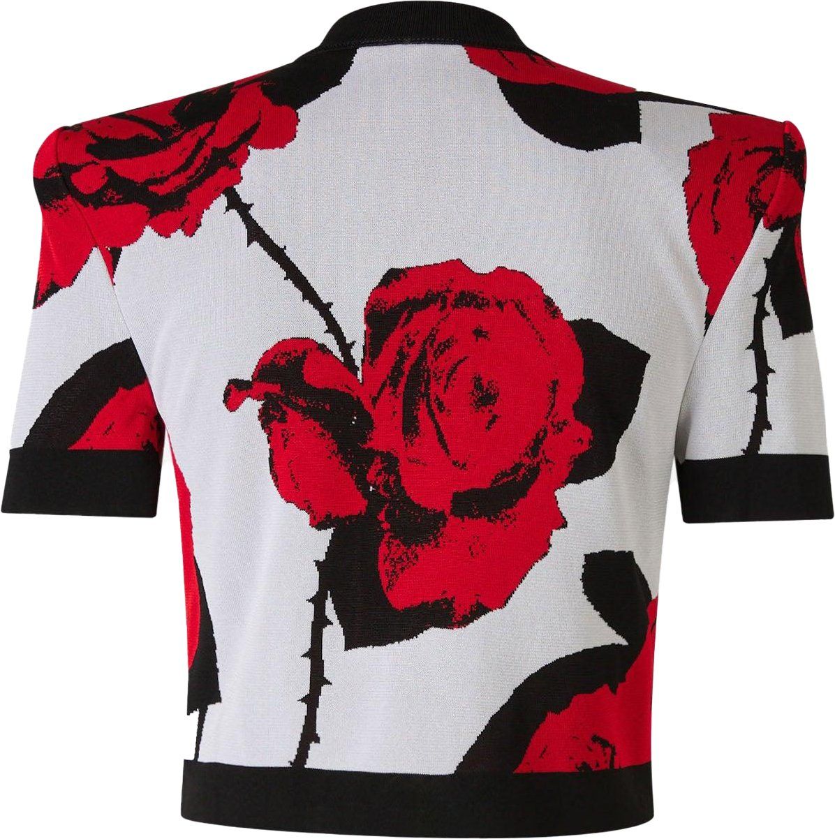 Balmain Floral Motif Knitted Top Rood