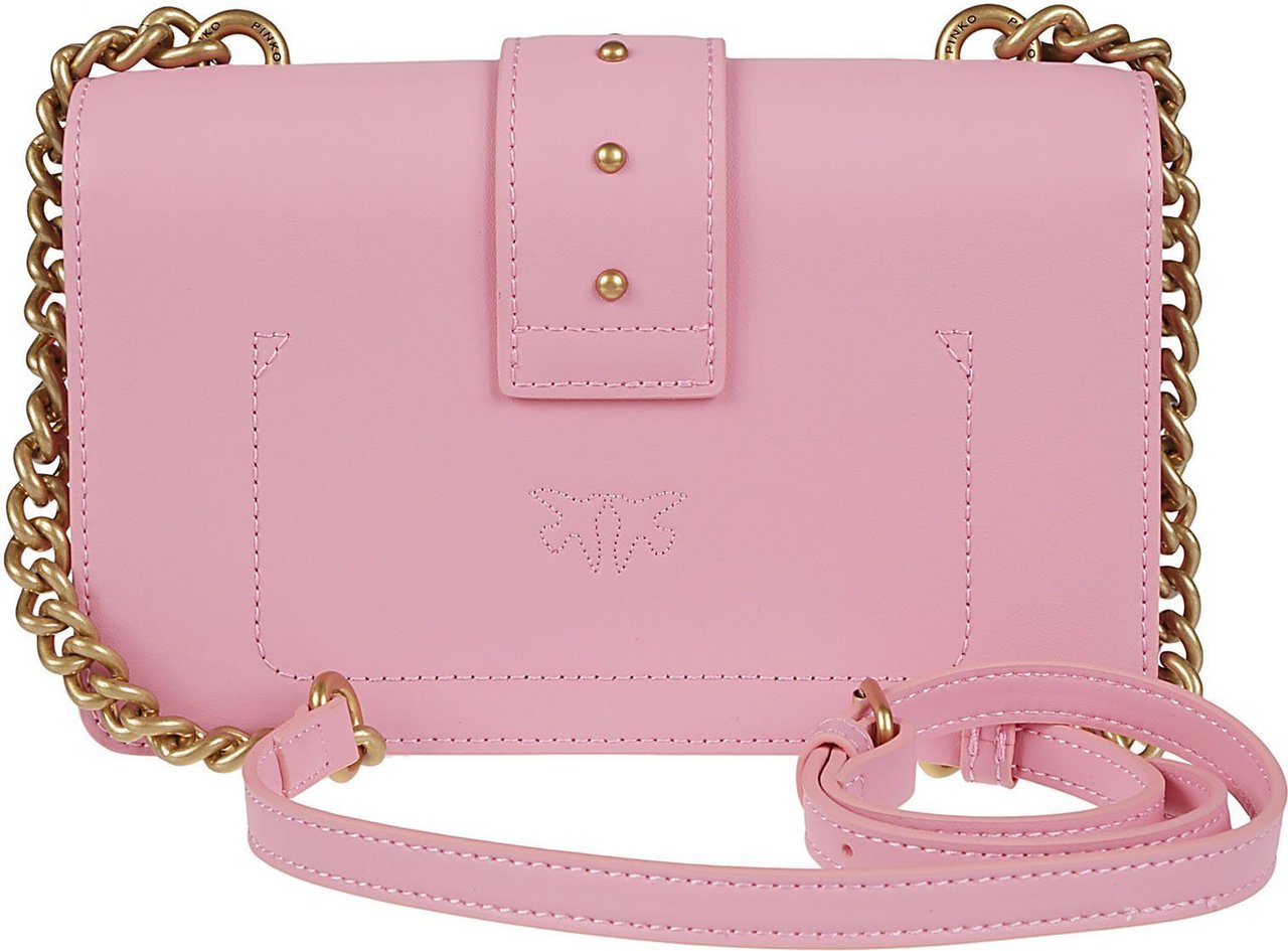 Pinko Love One Mini Simply Bag Pink & Purple Roze