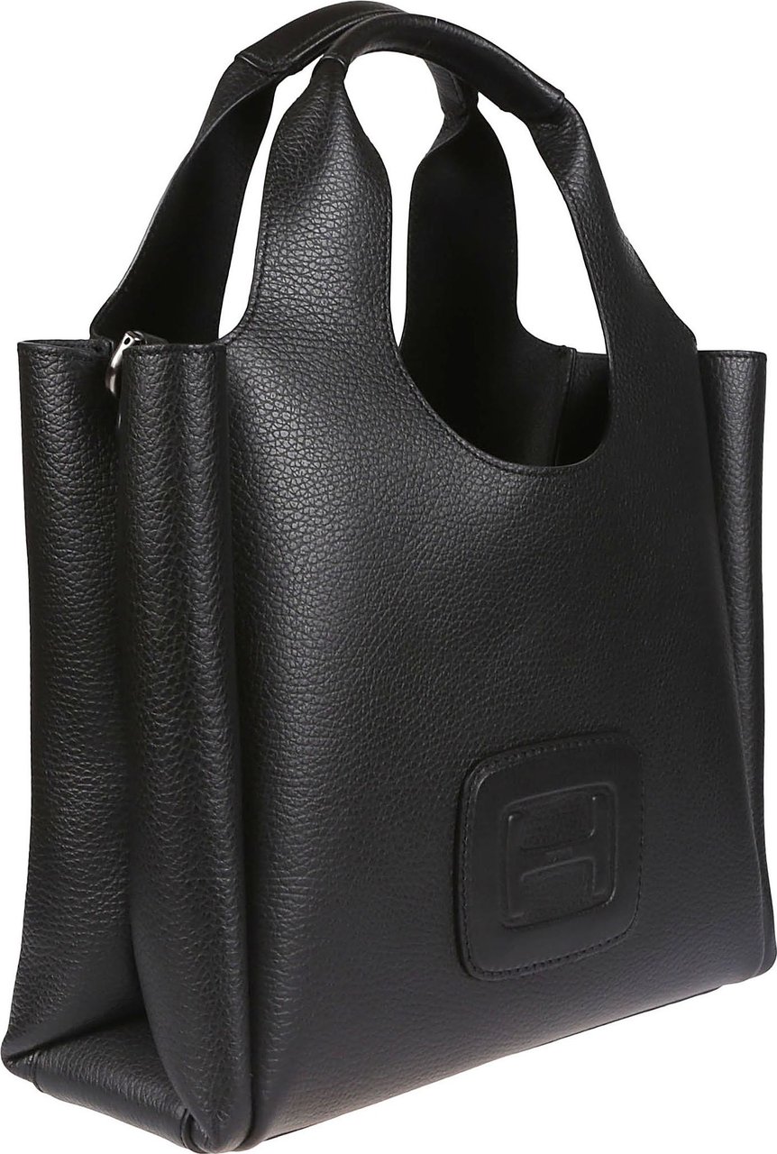 HOGAN Small Shopiing Bag Black Zwart