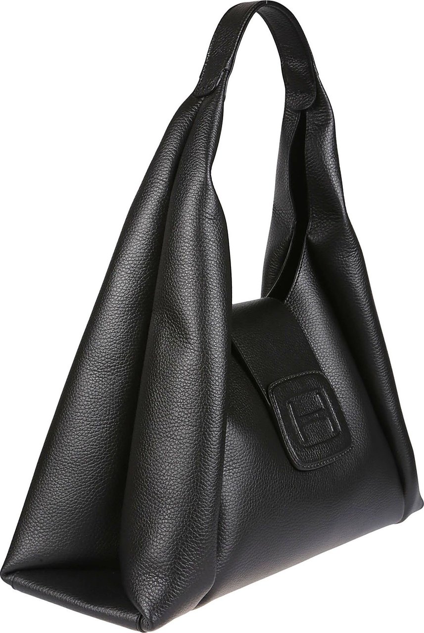 HOGAN Medium Hobo Bag Black Zwart