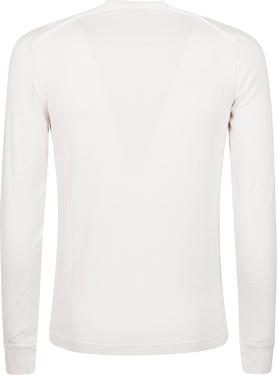 Tom Ford Long Sleeve Henley T-shirt White Wit