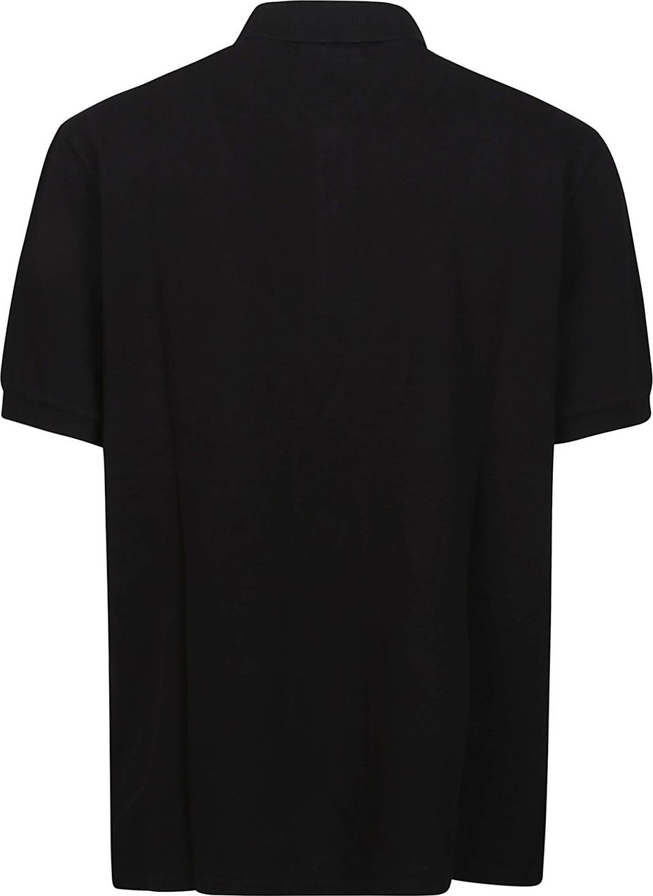 CP Company 24/1 Piquet Gament Dyed Short Sleeve Polo Shirt Black Zwart