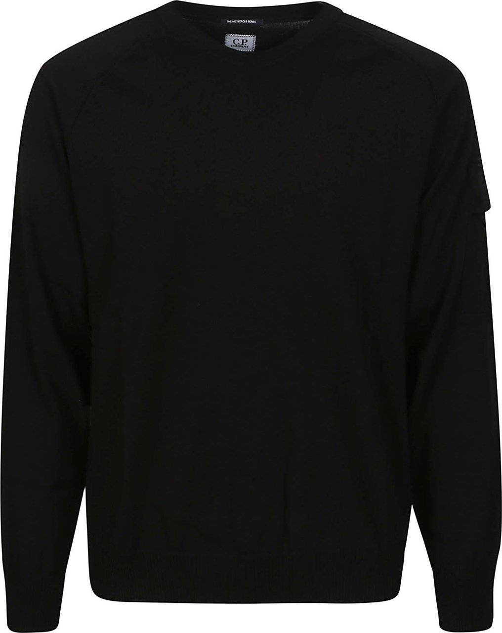 CP Company Metropolis Stretch Pocket Sweater Black Zwart