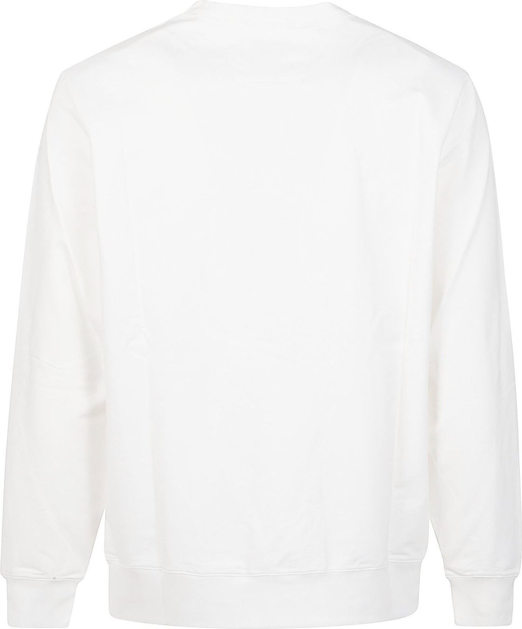 CP Company Metropolis Stretch Fleece Logo Sweatshirt White Wit