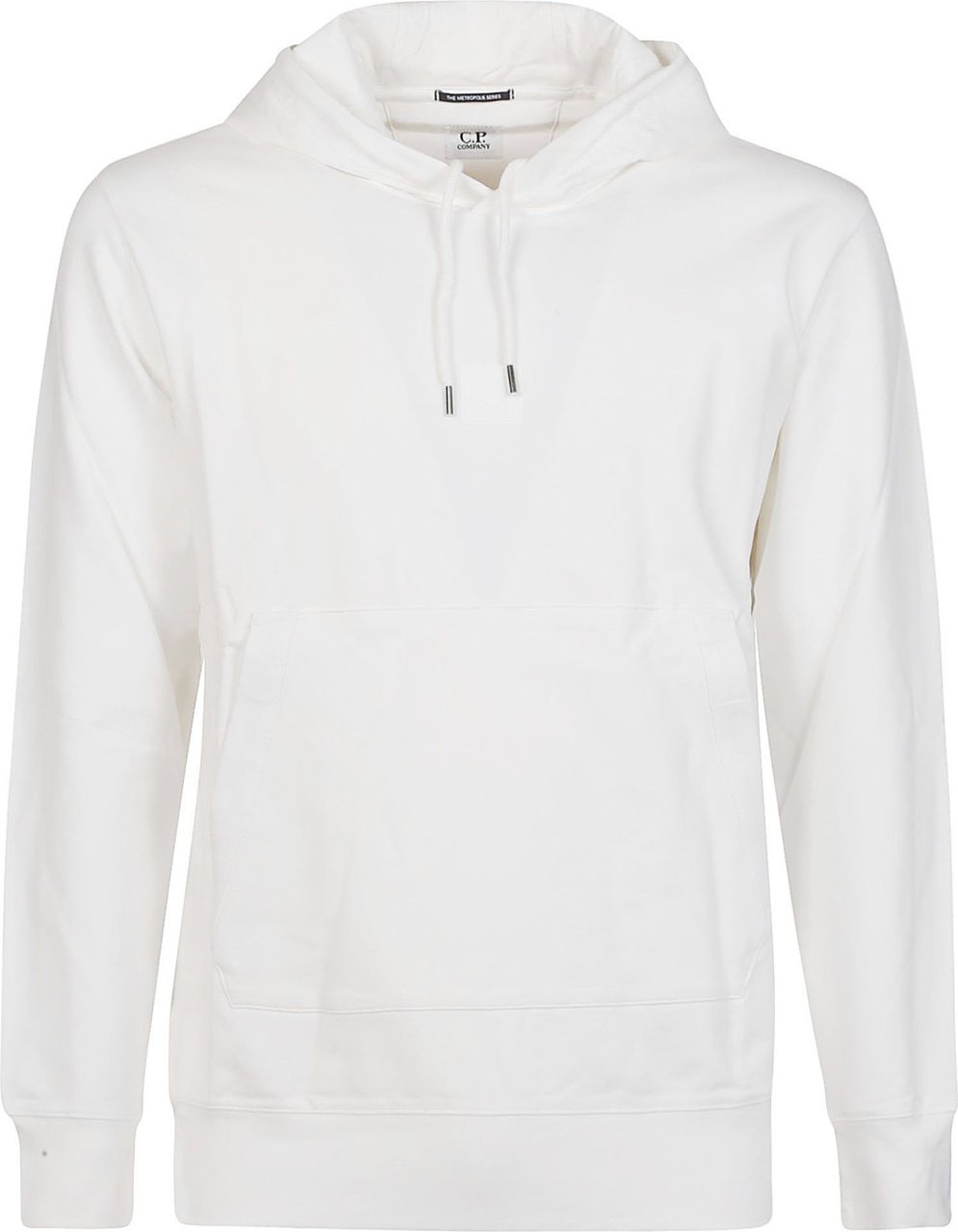 CP Company Metropolis Stretc Fleece Logo Sweatshirt White Wit