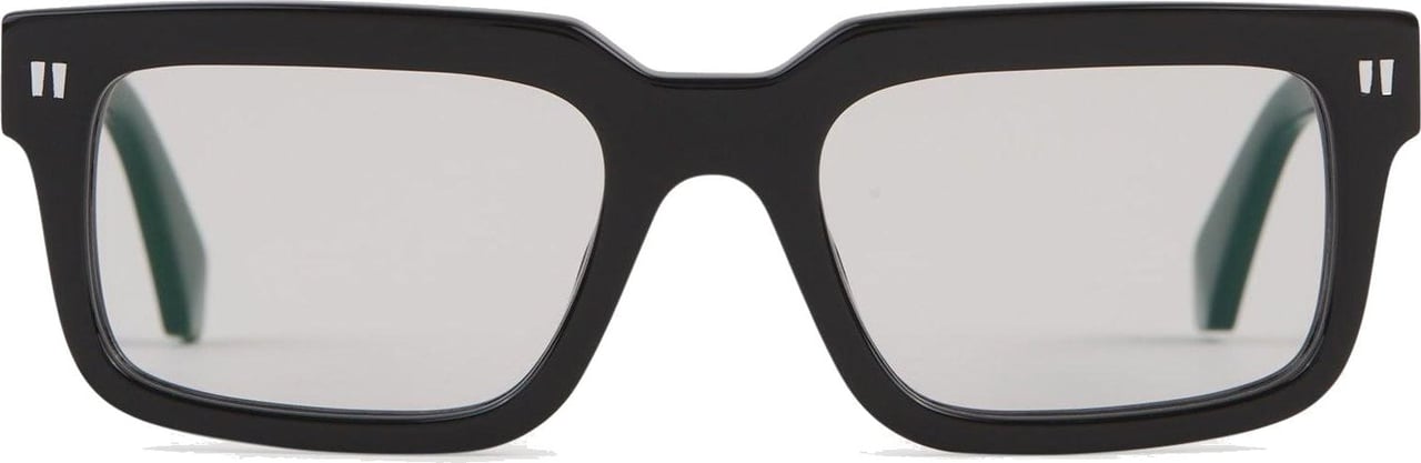 OFF-WHITE ON2 Clip Rectangular Sunglasses Zwart