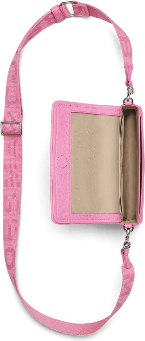Marc Jacobs The Leather Mini Petal Pink Crossbody Bag Pink Roze