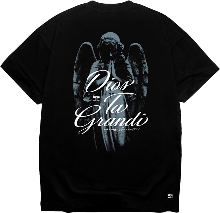 JORCUSTOM Grandi Loose Fit T-Shirt Black Zwart
