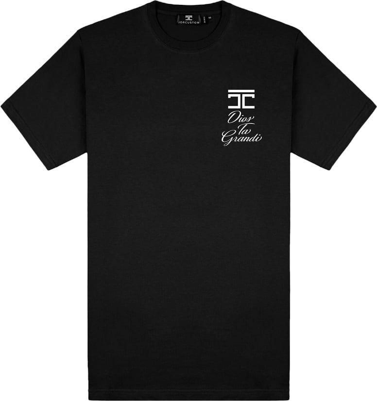 JORCUSTOM Grandi Slim Fit T-Shirt Black Zwart