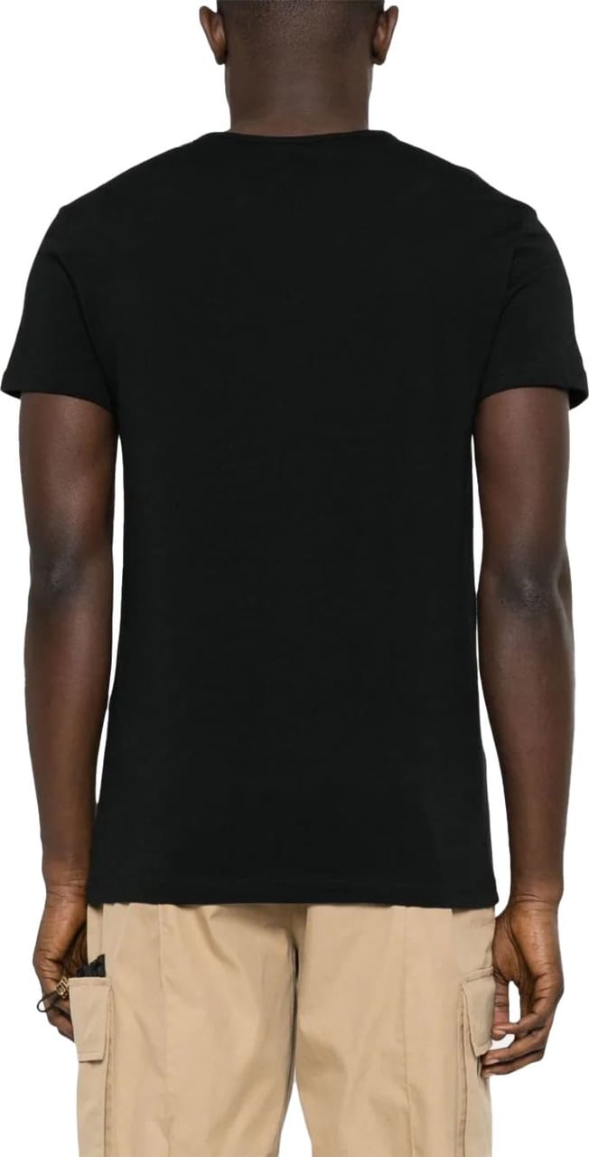 Versace Medusa-print cotton T-shirt Zwart