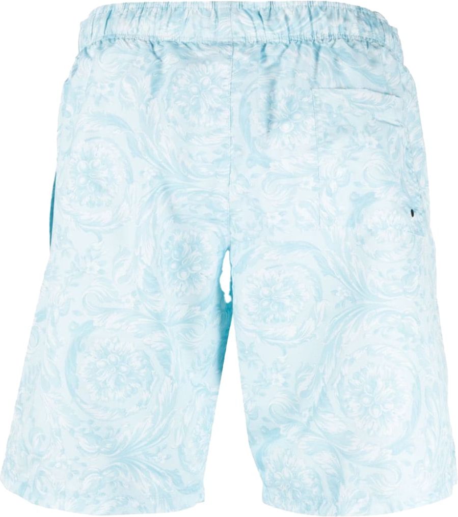 Versace Barocco-print board shorts Blauw