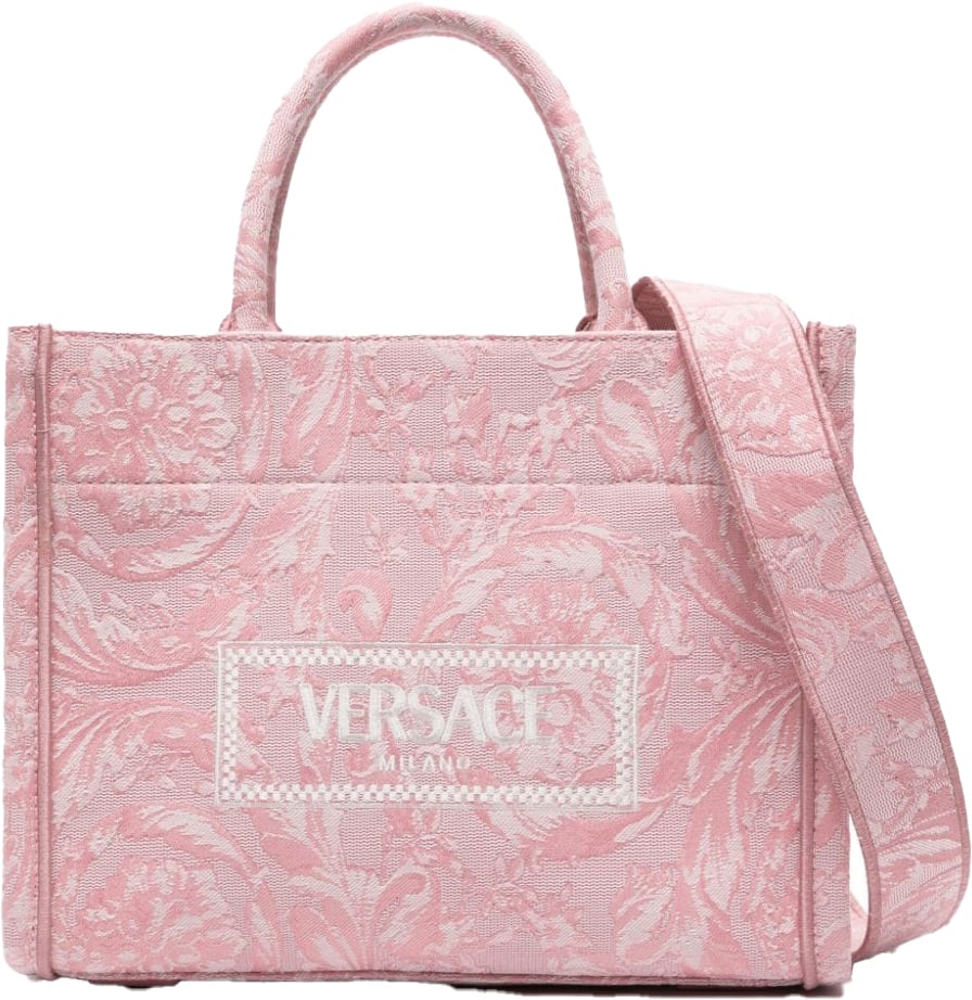 Versace small Barocco Athena tote bag Roze