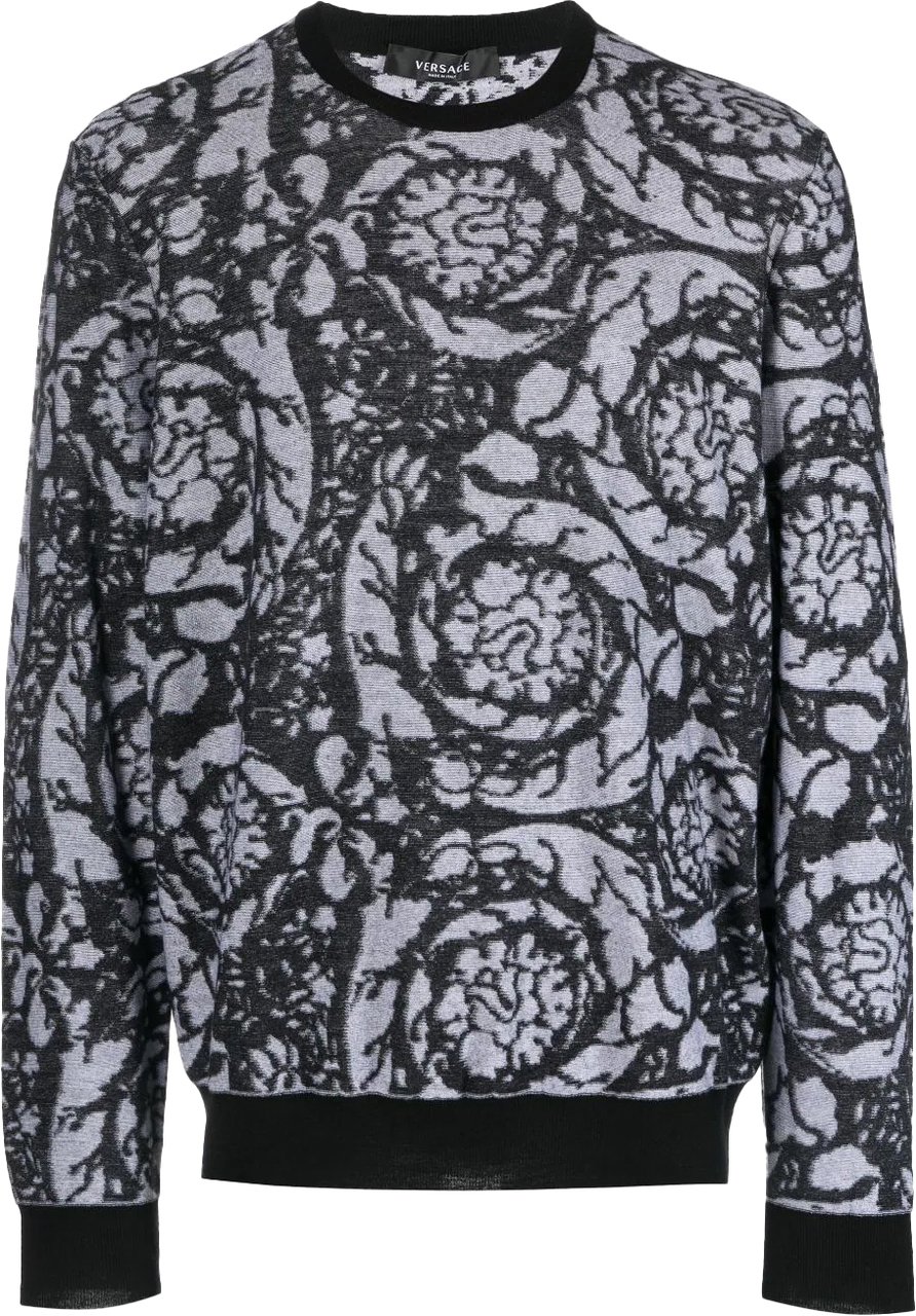 Versace Barocco Silhouette vanisé jumper Divers