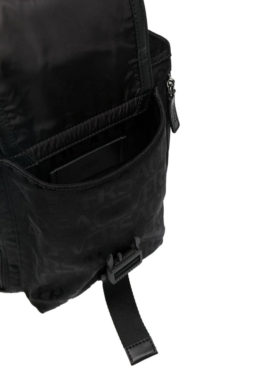 Versace Allover Neo sling backpack Zwart