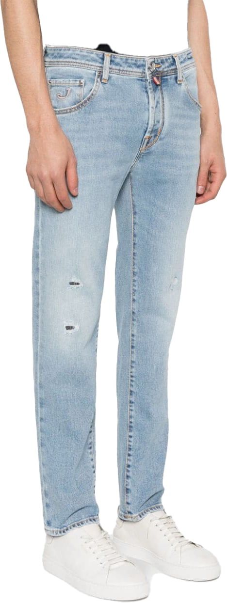 Jacob Cohen slim-fit cropped jeans Blauw