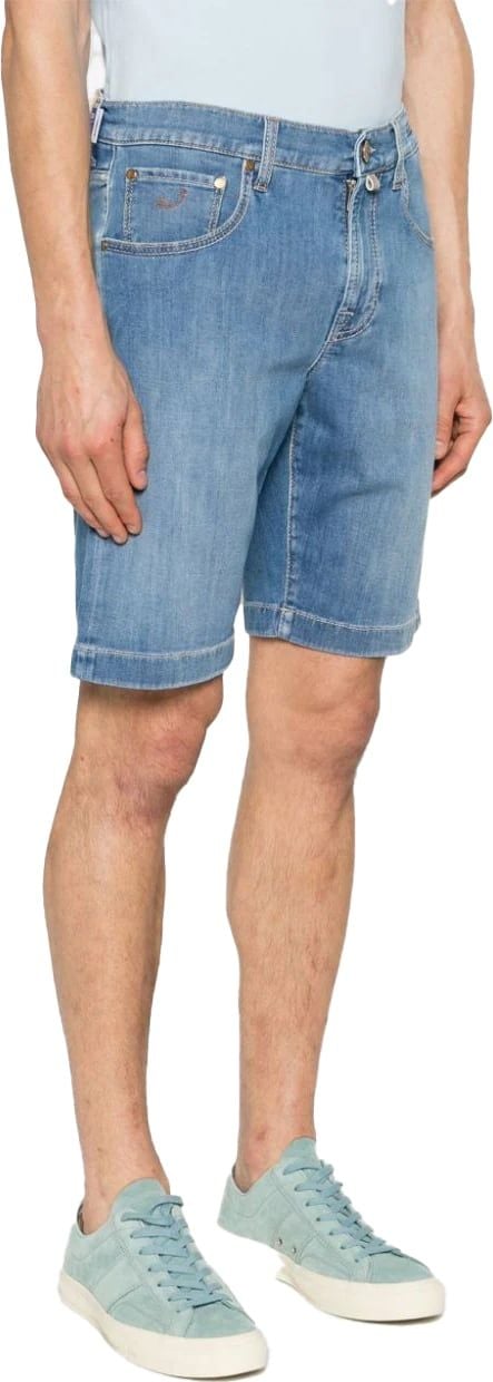 Jacob Cohen mid-rise denim shorts Blauw