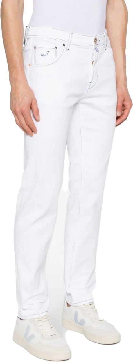 Jacob Cohen Scott slim-fit cropped jeans Wit