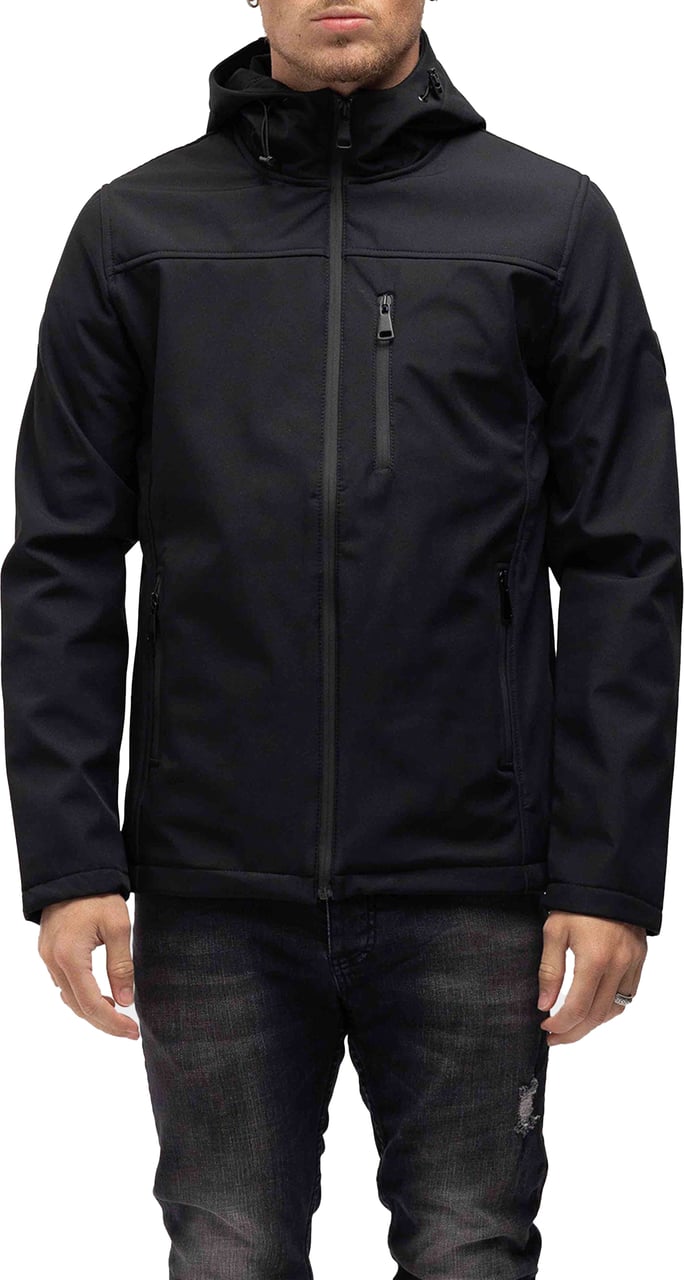 Richesse High Peak Softshell Jas Zwart Zwart