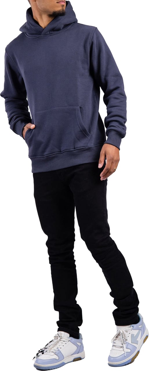 Richesse Rk Blank Hoodie Grijs Slimfit Grijs