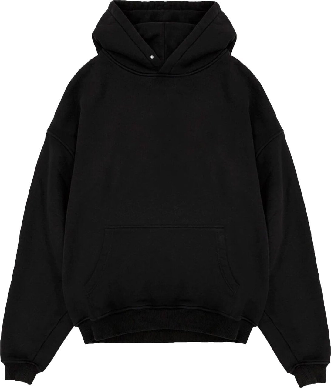 Richesse Rk Blank Hoodie Black Slimfit Zwart