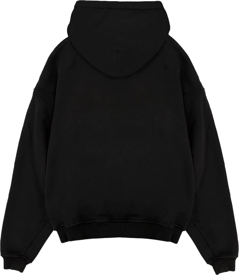 Richesse Rk Blank Hoodie Black Slimfit Zwart