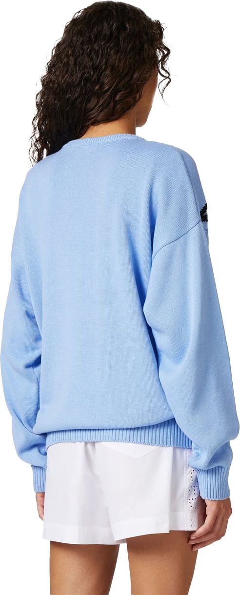 Iceberg Sweater with cartoon graphics and logo Blauw