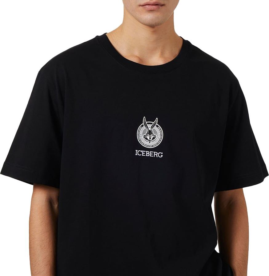 Iceberg T-shirt with cartoon graphics and logo Rood