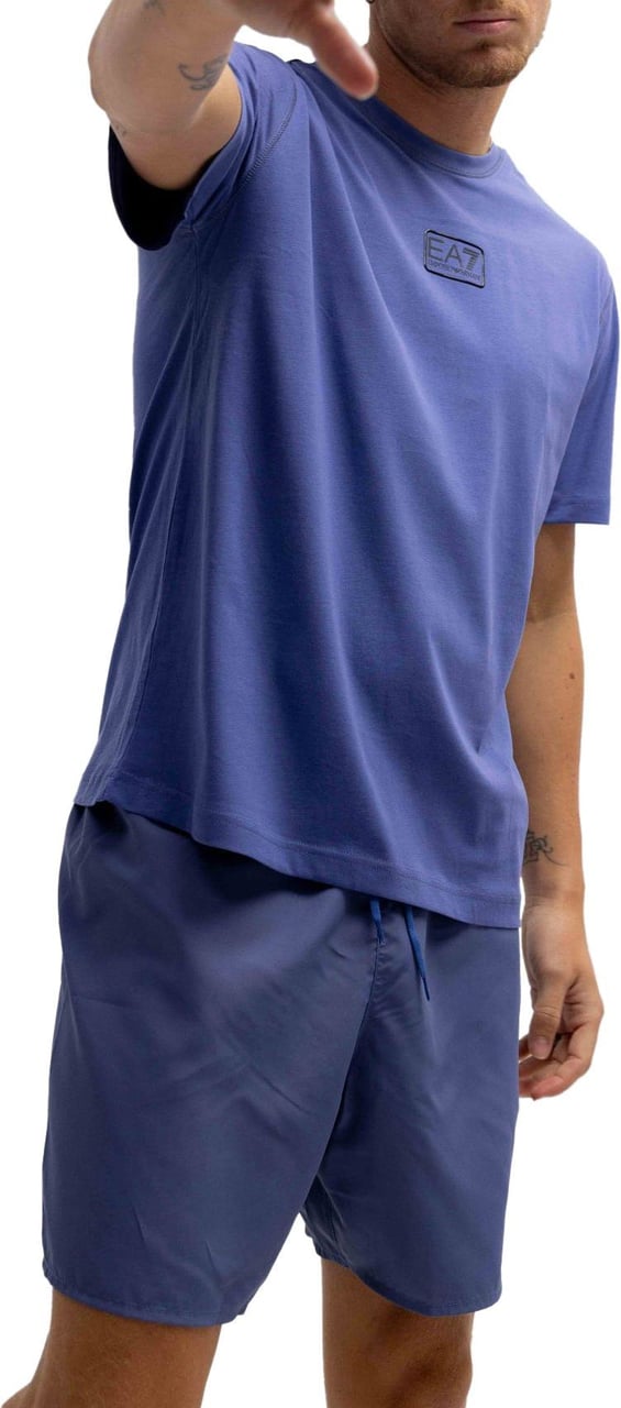Emporio Armani EA7 Core Identity T-Shirt Heren Blauw Blauw