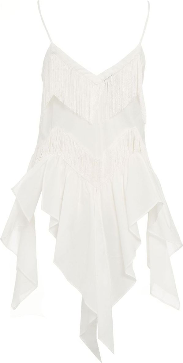 Pinko Fringed top "Ailo" Wit