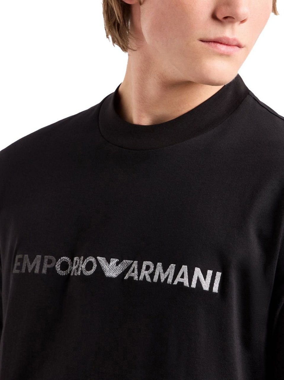 Emporio Armani T-shirts And Polos Black Zwart