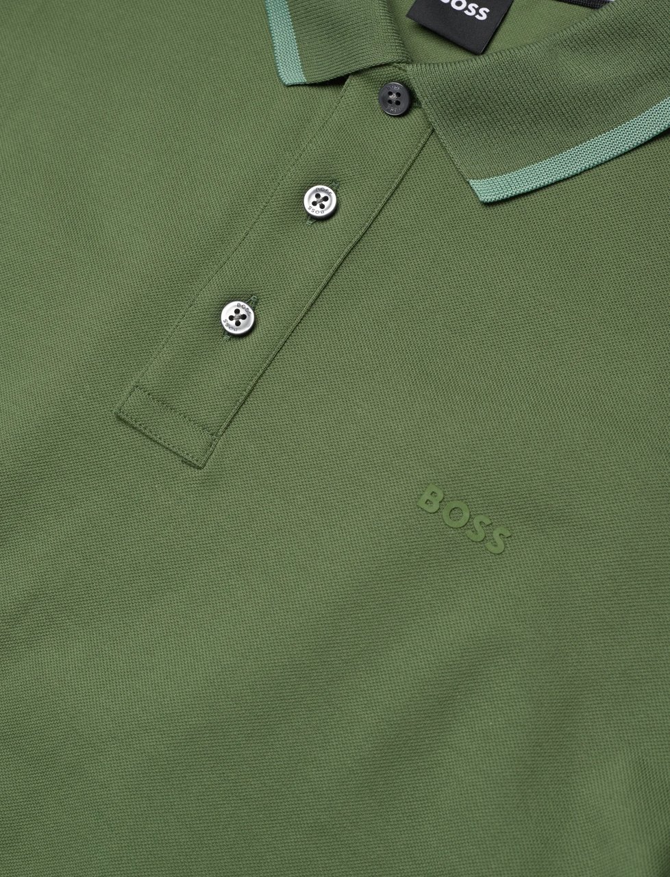 Hugo Boss Boss T-shirts And Polos Green Groen